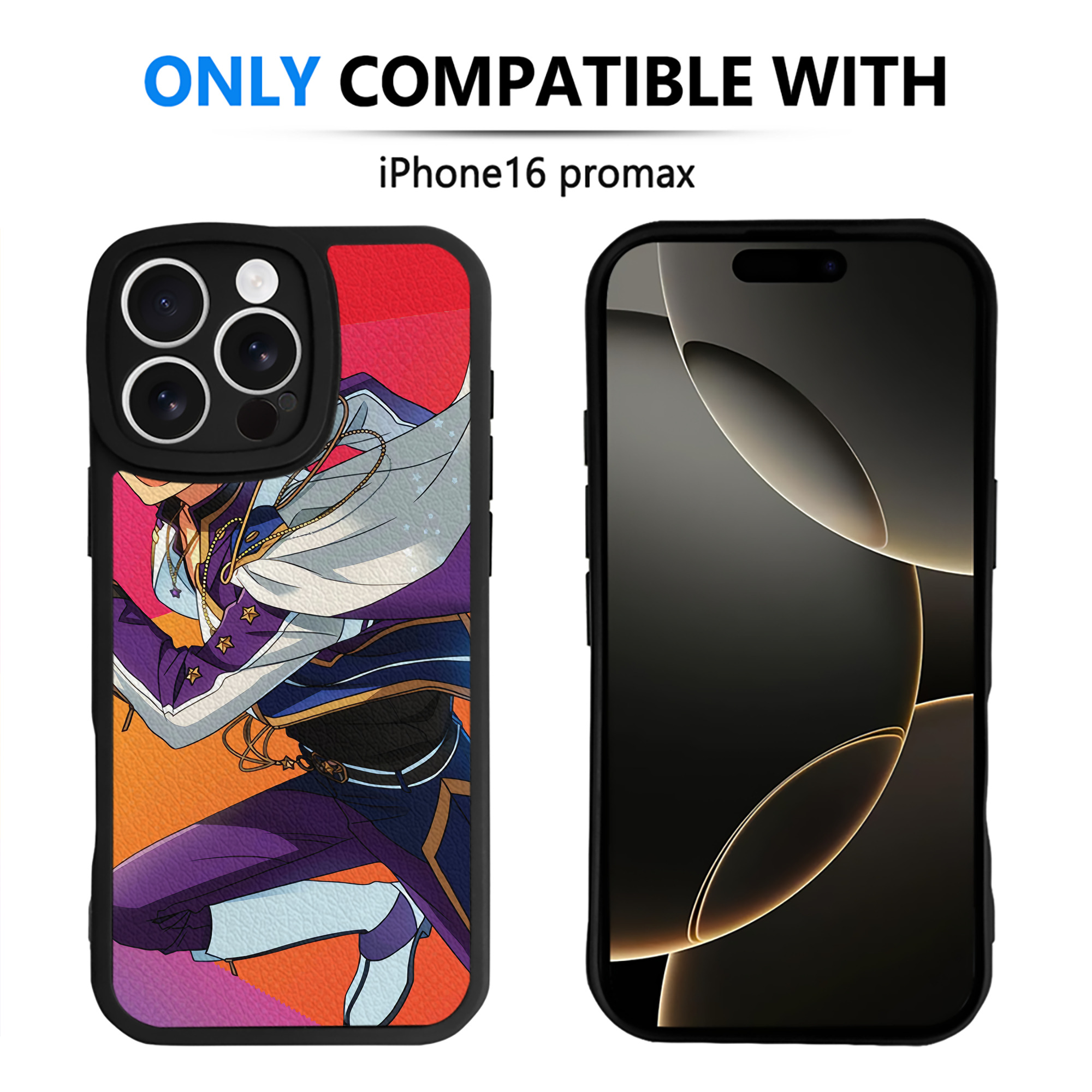 （画像用） あんさんぶるスターズ! Ensemble Stars 【iPhone 16シリーズ対応】シリコンスマホケース（レザー調） 材質：シリコン